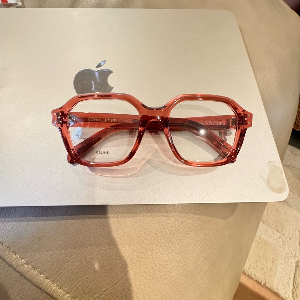 Celine Transparent Red Glasses